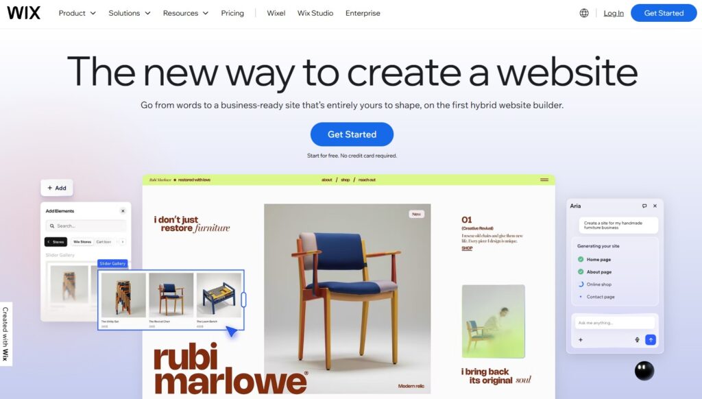 wix webáruház platform